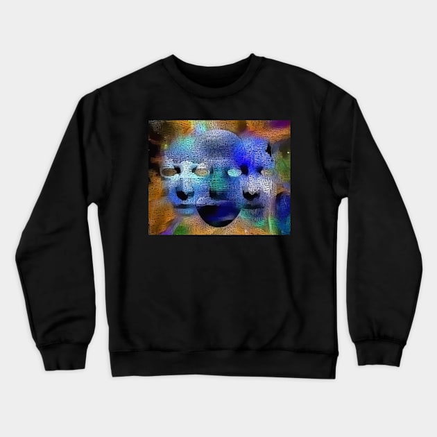 Faces Crewneck Sweatshirt by rolffimages